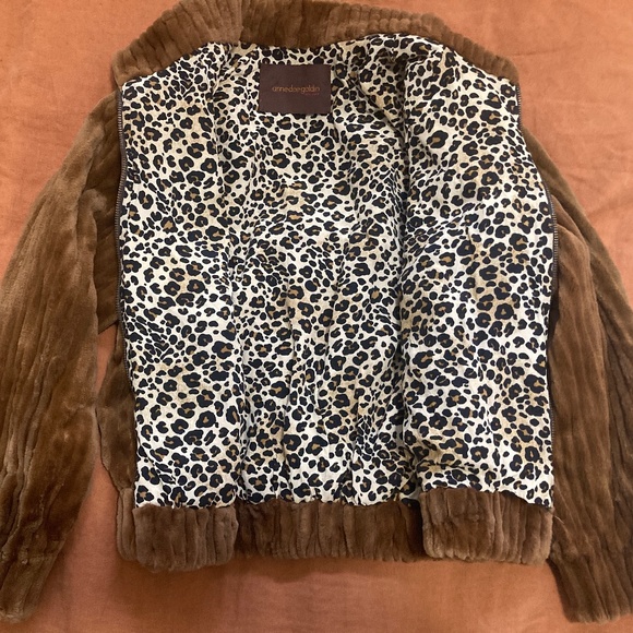 Anne Dee Goldin crop fur cheetah jacket - Picture 2 of 3